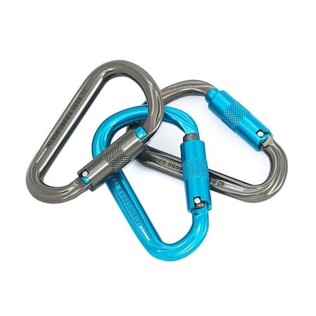 Isc 3 in. Length, Aluminum, Titanium/Turquoise, 3 PK 99469
